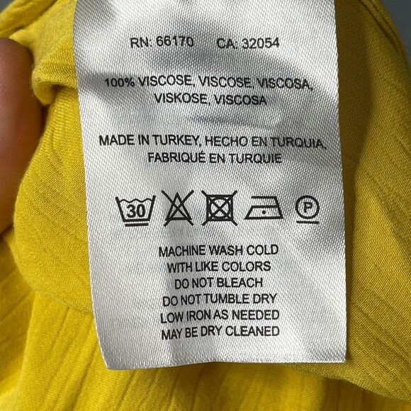 Anthropologie Maeve La Habana Yellow Ruffle Midi Dress Size S - Picture 8 of 12